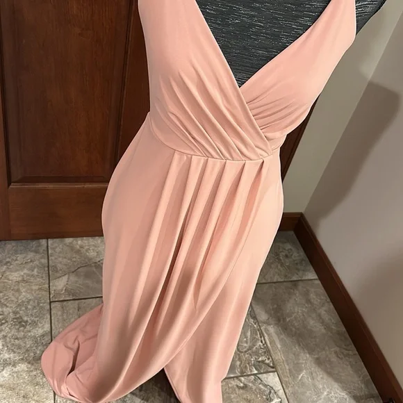 V neck, Hi-Lo long dress - Picture 6 of 7